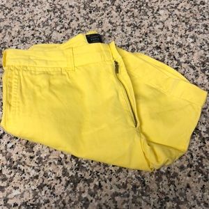 J. Crew Stanton shorts yellow